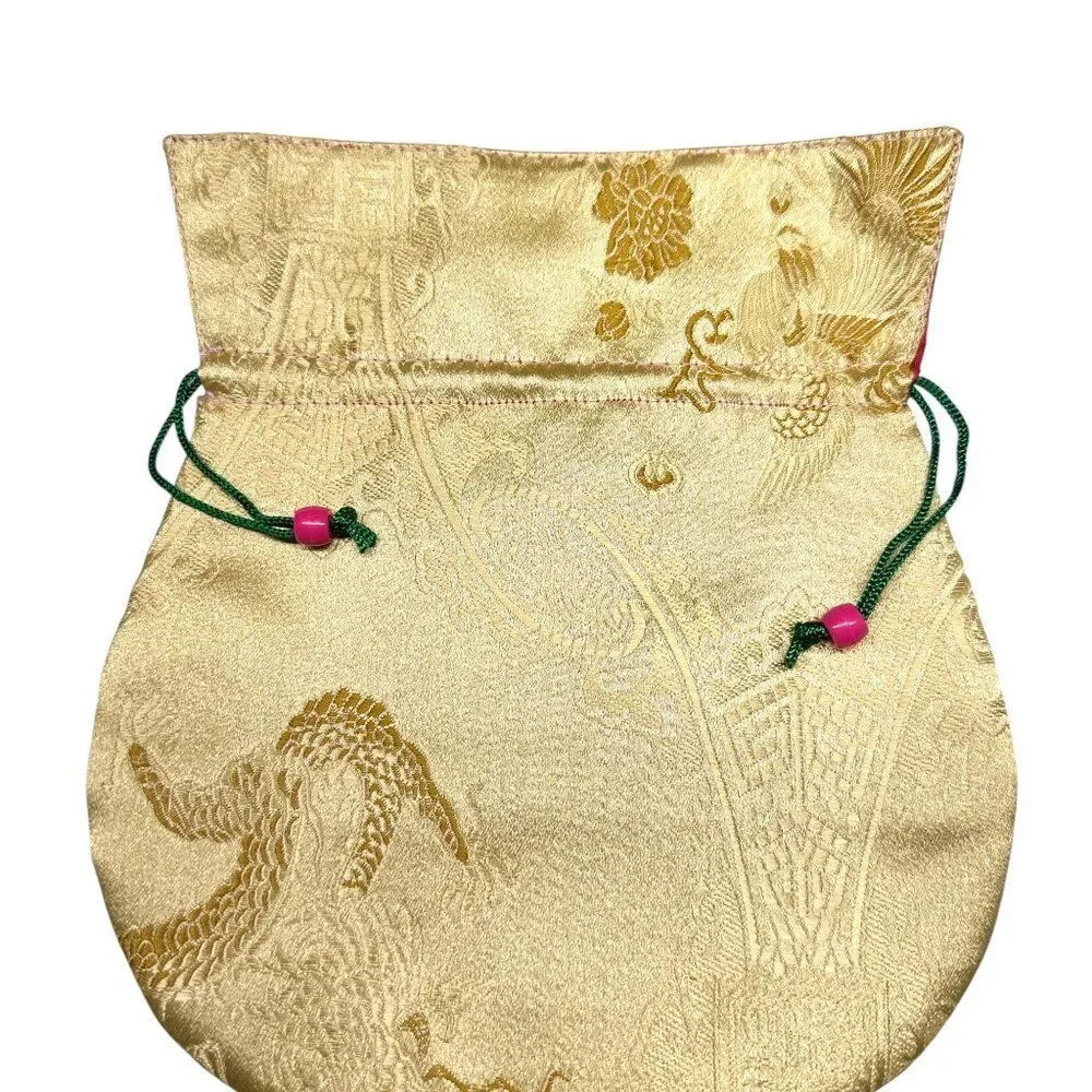 Oriental Style Fabric Gift Bags (Set of 2)
